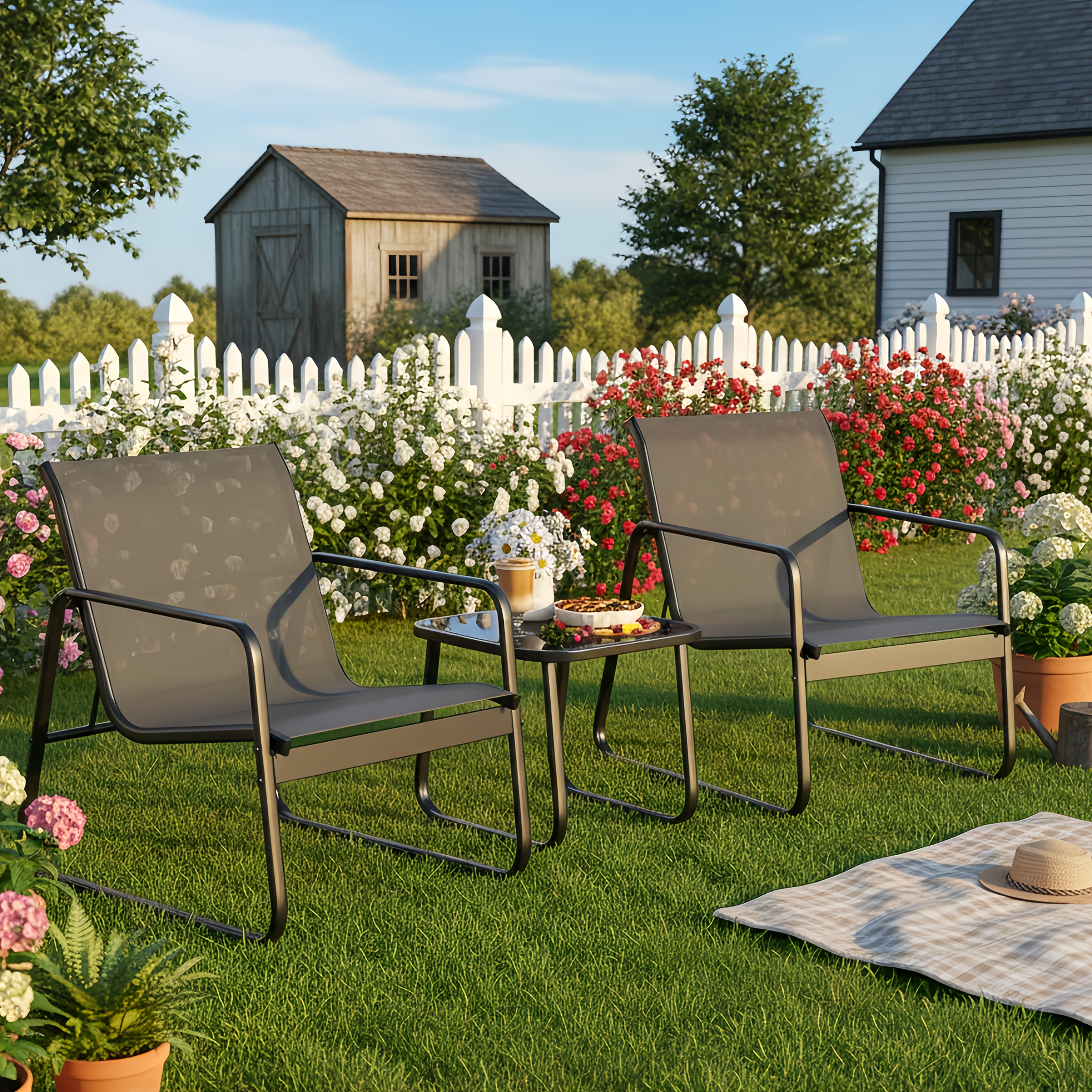 Outdoor Furniture Brand - LODEIJA Patio Chairs Set of 3,
