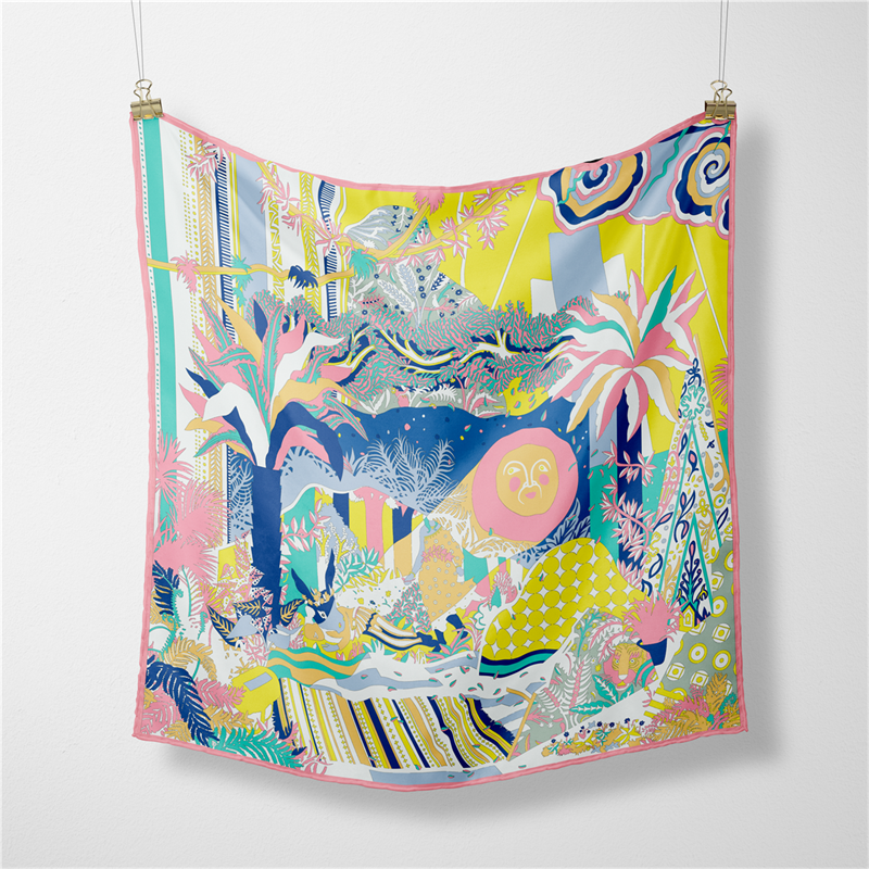 Outdoor Furniture Decor - 53CM Brand Square Scarf Women Fashion