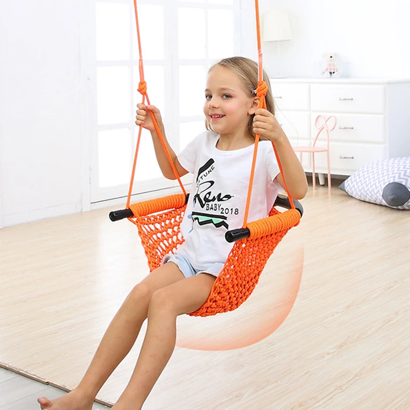 Outdoor Furniture Kids - Kids Hammock Nest Swing Hand Weaving
