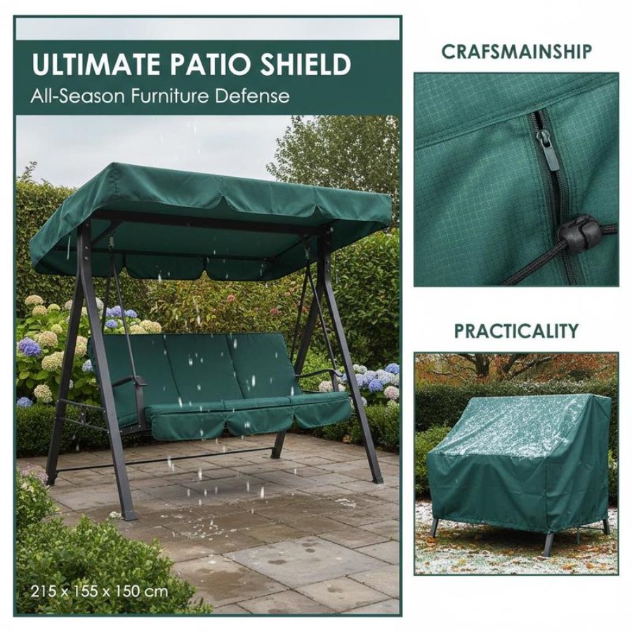 Patio 3 Seater Swing Chair Ben - đánh giá và giá Outdoor Furniture Sofa
