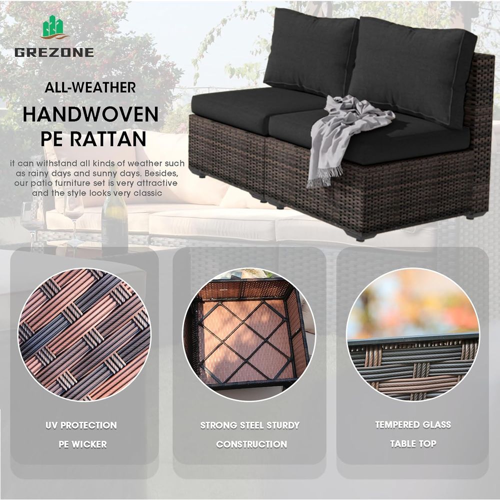 13-Piece Outdoor Sectional Pat - đánh giá và giá Outdoor Furniture With Fire Pit