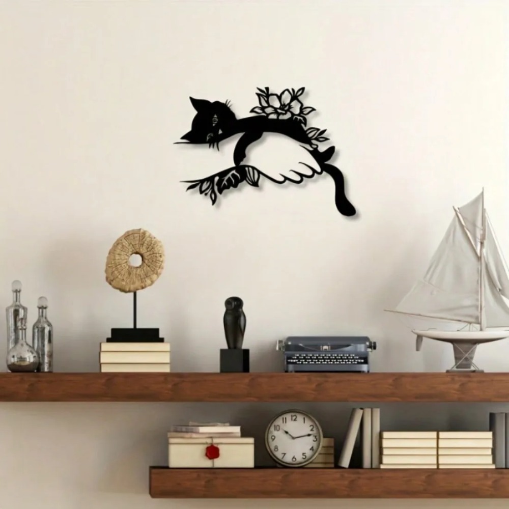 Art Deco Cat Wall Decor, Metal - đánh giá và giá Outdoor Furniture Decor
