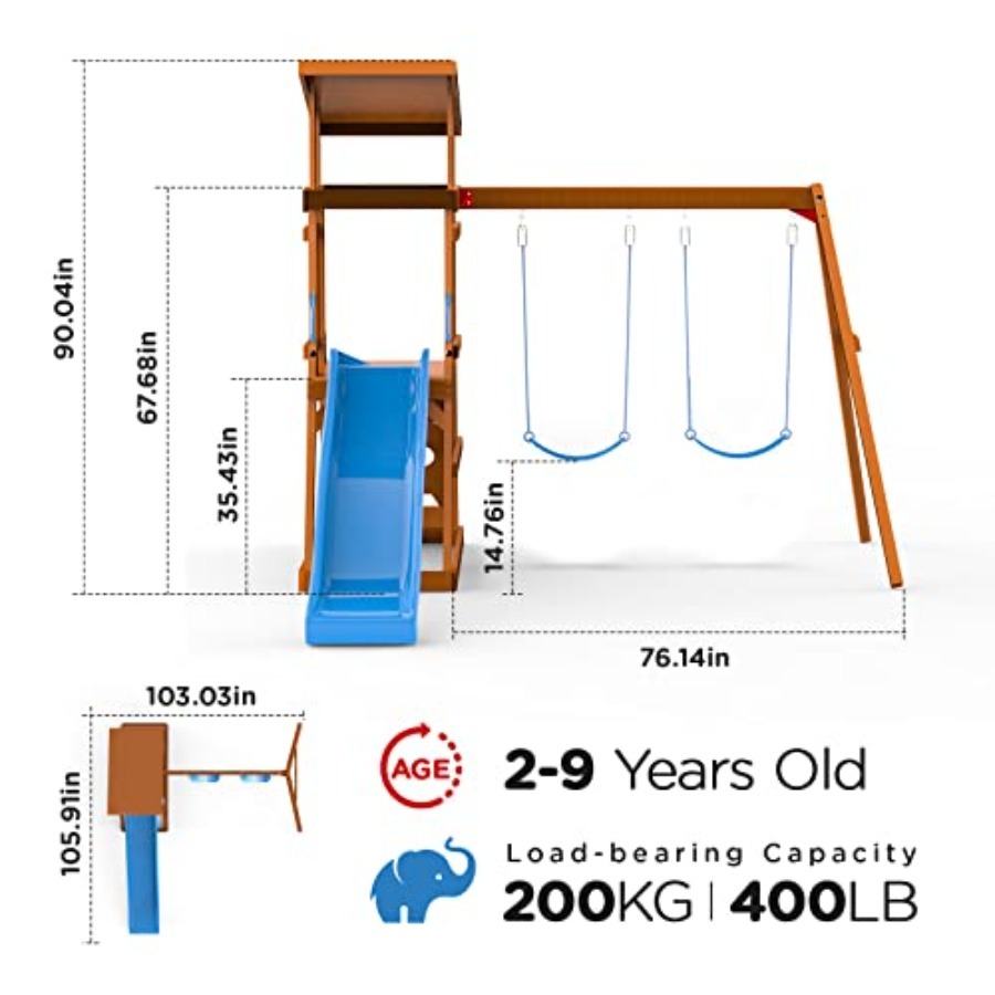 Playground Wooden Swing Sets f - đánh giá và giá Outdoor Furniture Kids
