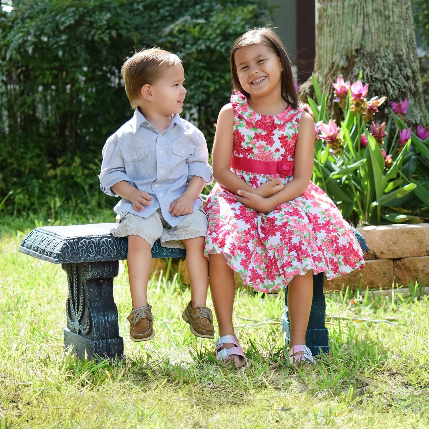 Outdoor Fiberclay Garden Bench - đánh giá và giá Outdoor Furniture Decor