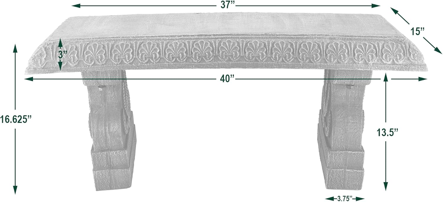 Outdoor Fiberclay Garden Bench - đánh giá và giá Outdoor Furniture Decor
