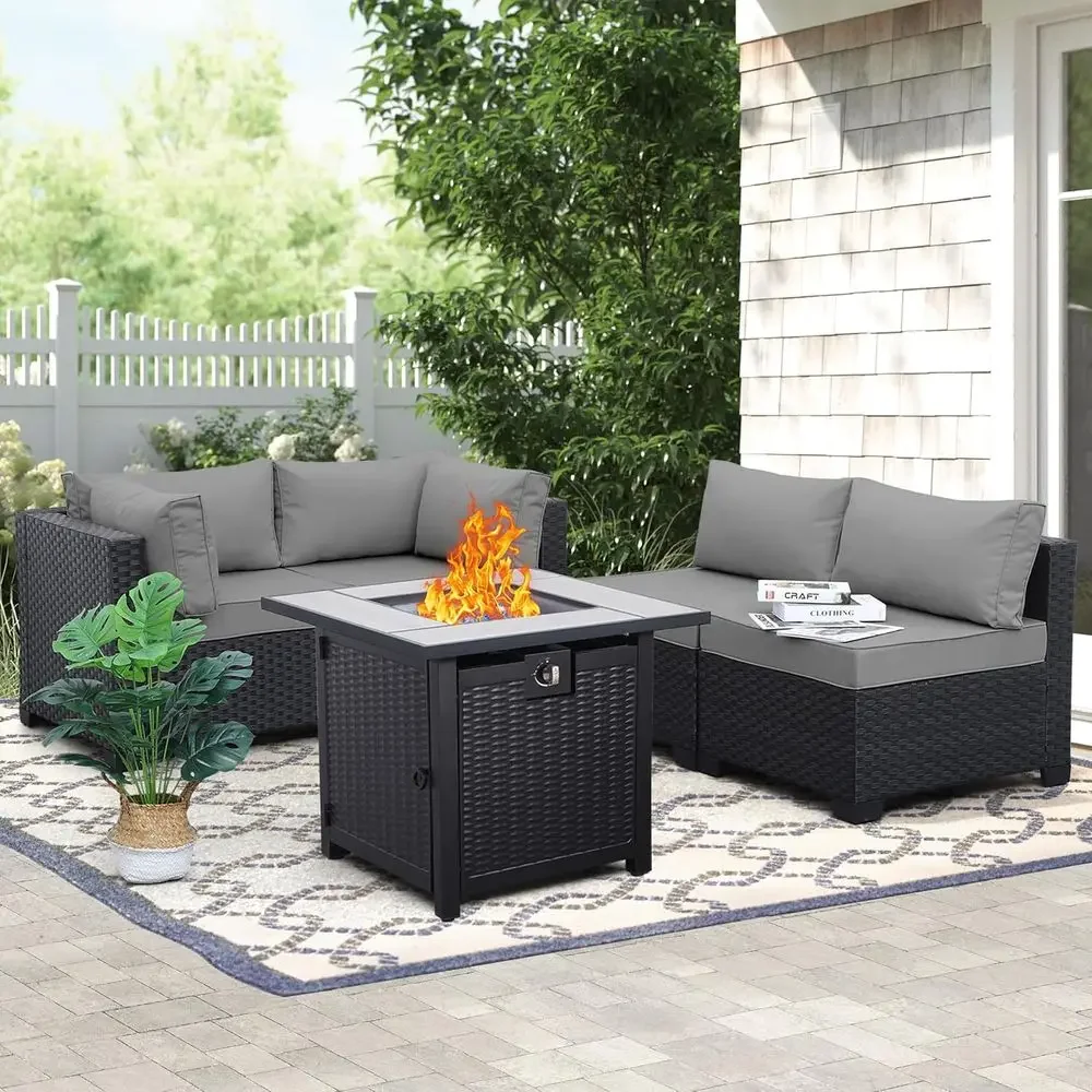5-Piece Outdoor Patio Furnitur - đánh giá và giá Outdoor Furniture With Fire Pit