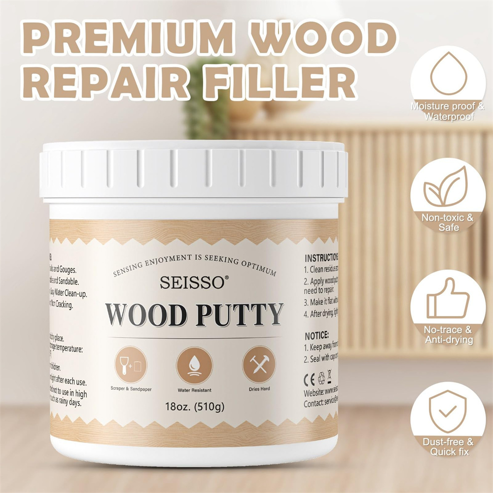 SEISSO White Wood Putty Waterp - đánh giá và giá Outdoor Furniture Restoration