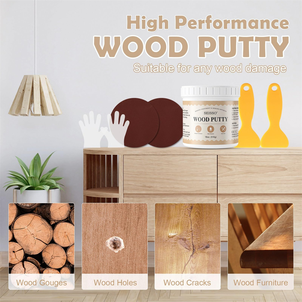 SEISSO White Wood Putty Waterp - đánh giá và giá Outdoor Furniture Restoration