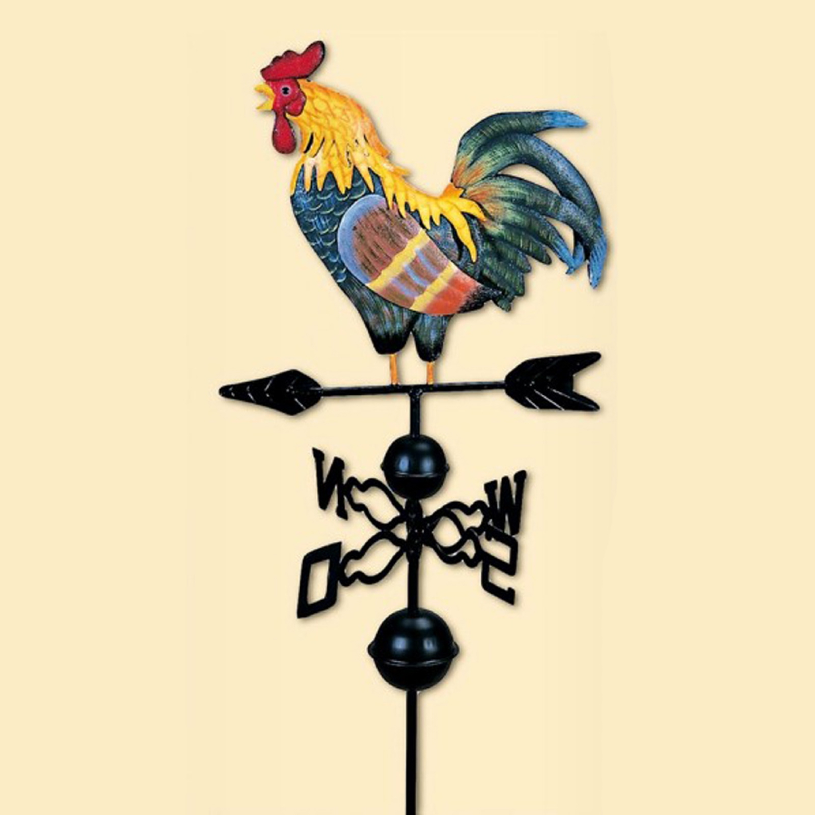 Rustic Iron Rooster Weather Va - đánh giá và giá Outdoor Furniture Decor