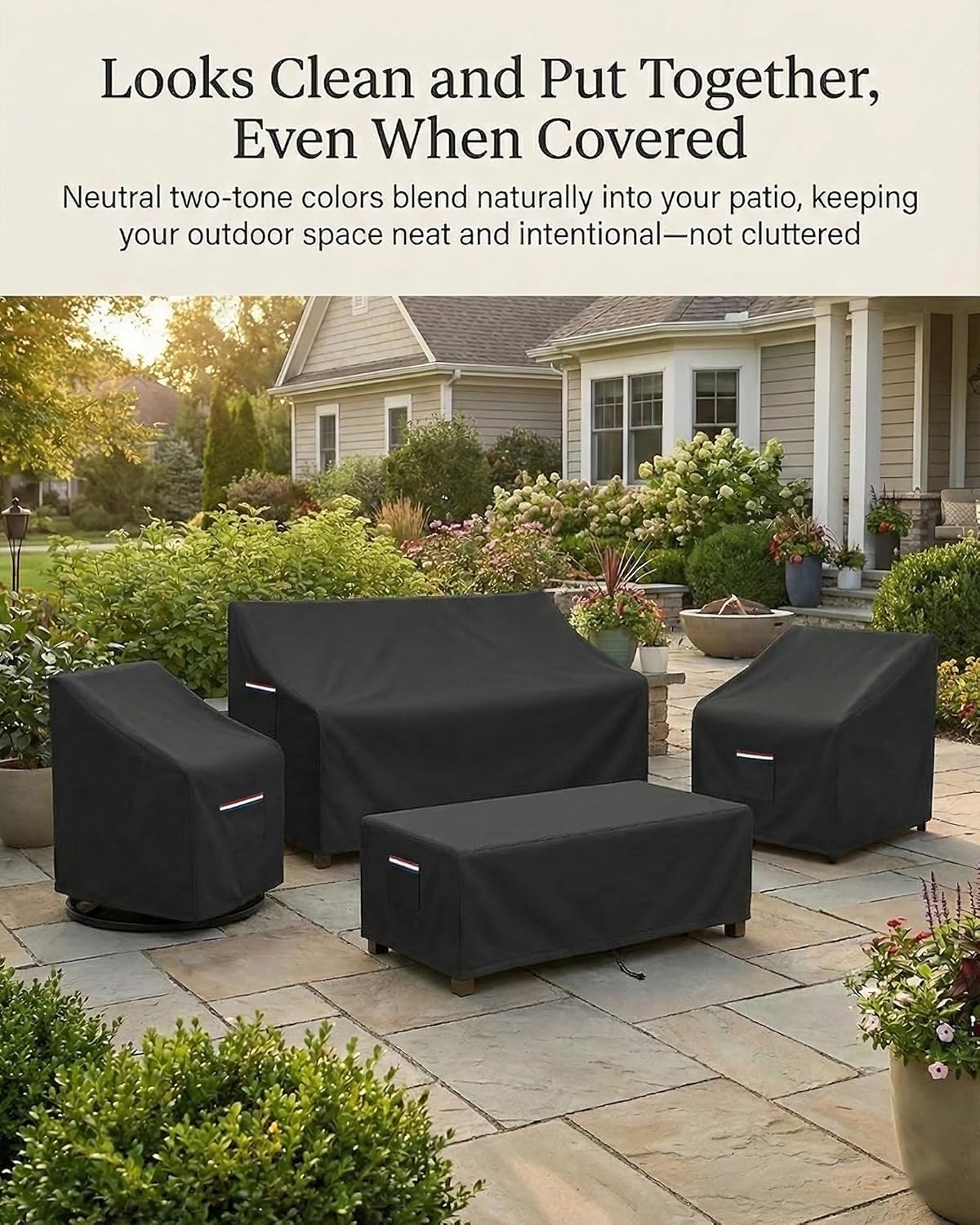 4-Piece Patio Furniture Cover  - đánh giá và giá Outdoor Furniture Sofa
