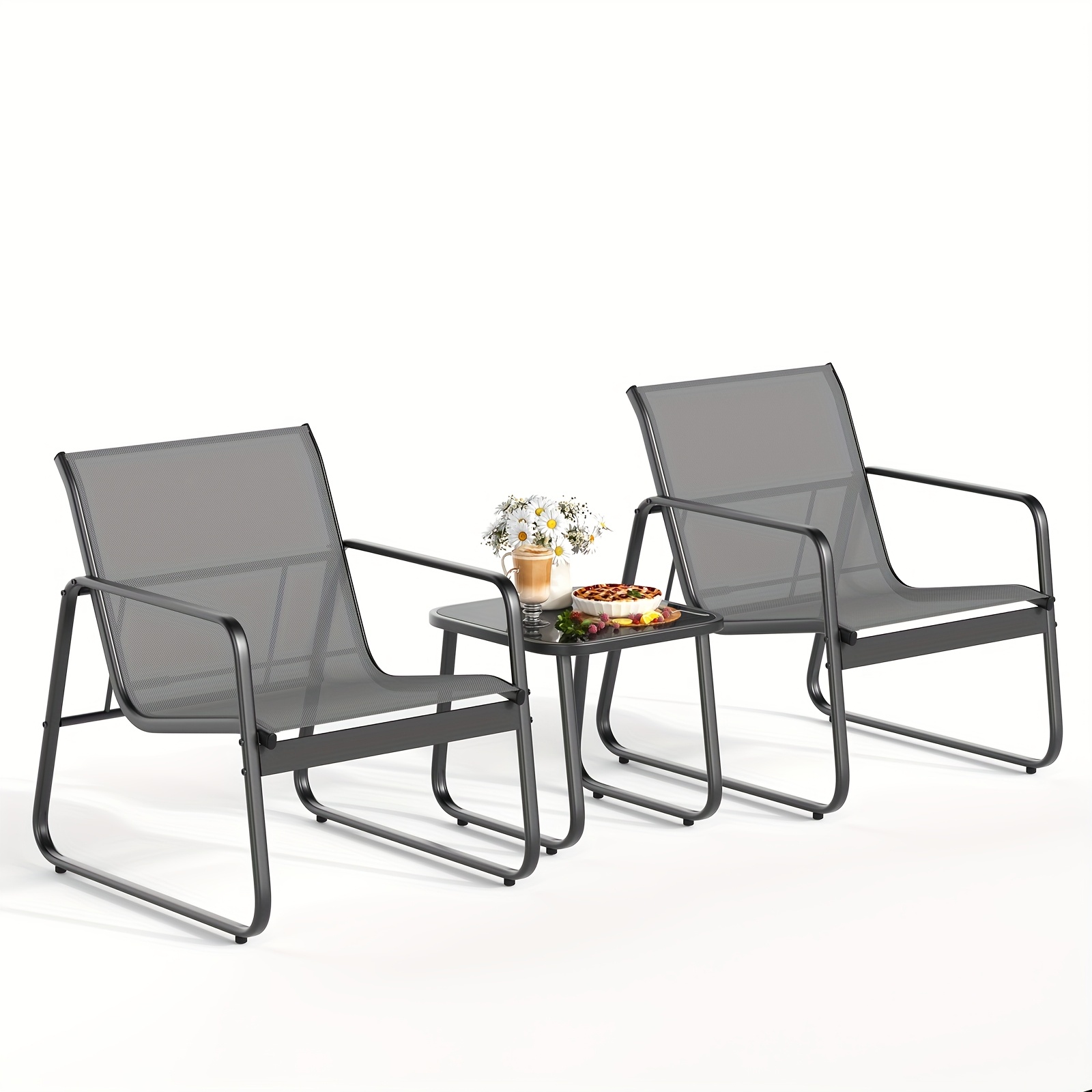 LODEIJA Patio Chairs Set of 3, - đánh giá và giá Outdoor Furniture Brand