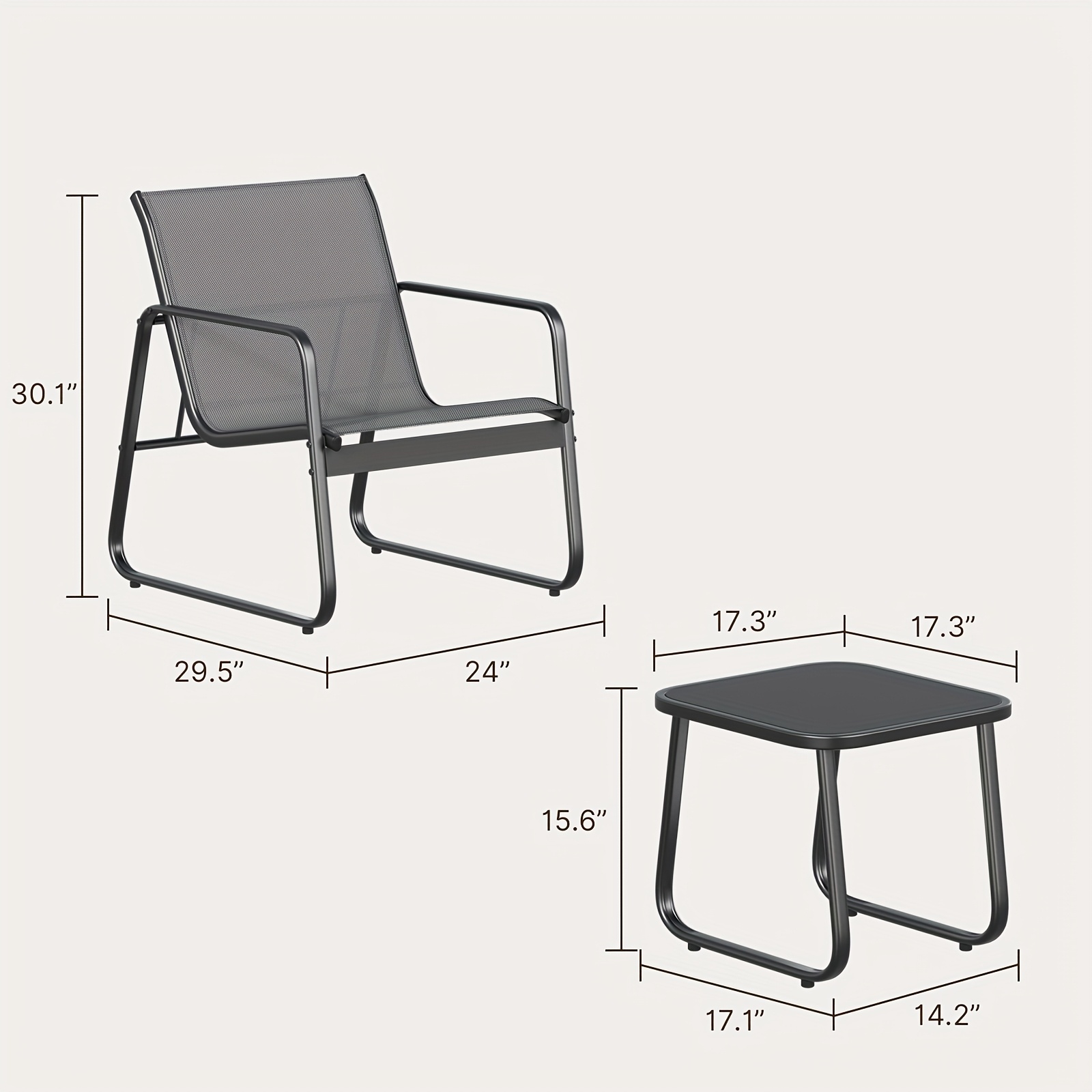 LODEIJA Patio Chairs Set of 3, - đánh giá và giá Outdoor Furniture Brand