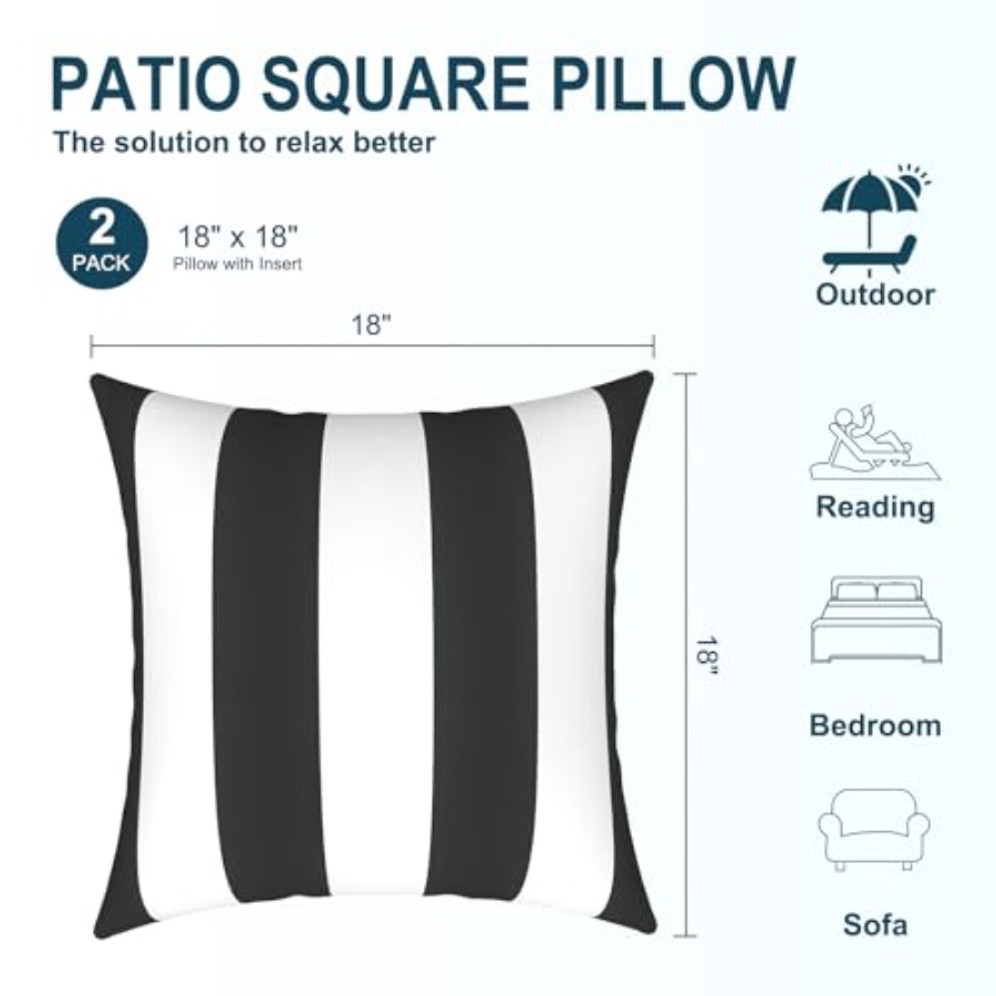 Pack of 2 Waterproof Outdoor P - đánh giá và giá Outdoor Furniture Decor