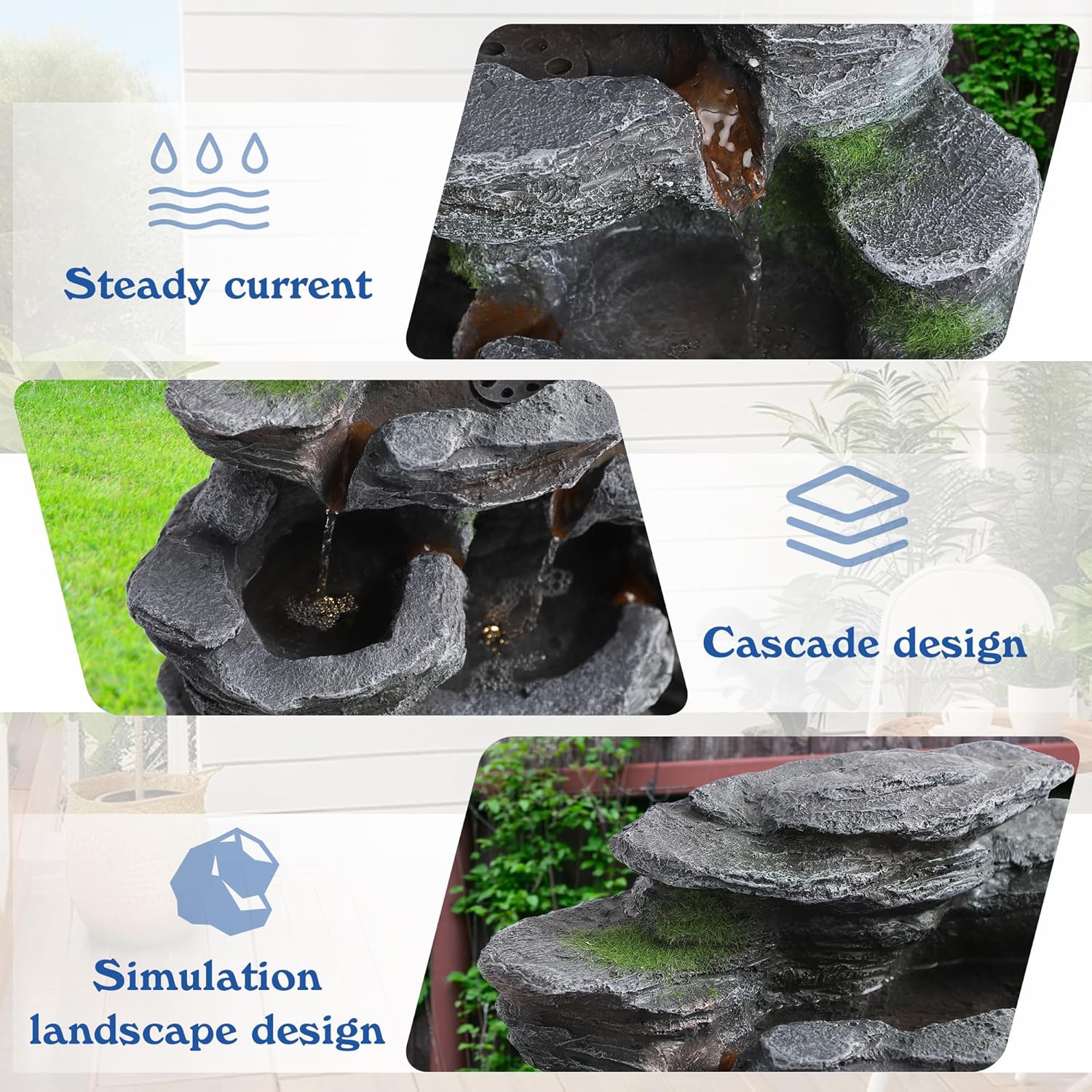 Best Seller 7-Tier Cascading R - đánh giá và giá Outdoor Furniture With Fire Pit