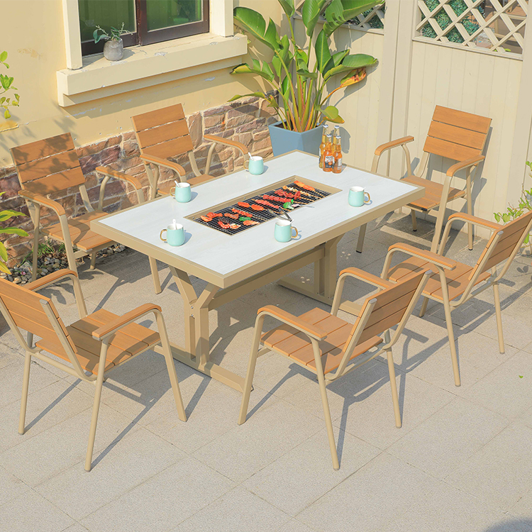 Hot Sale Cast Aluminum Fire Pi - đánh giá và giá Outdoor Furniture With Fire Pit