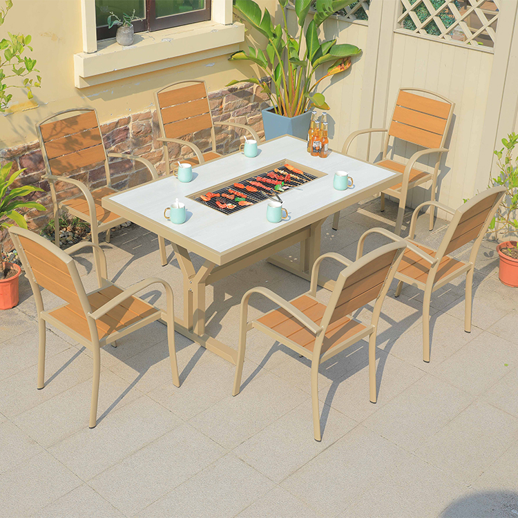 Hot Sale Cast Aluminum Fire Pi - đánh giá và giá Outdoor Furniture With Fire Pit