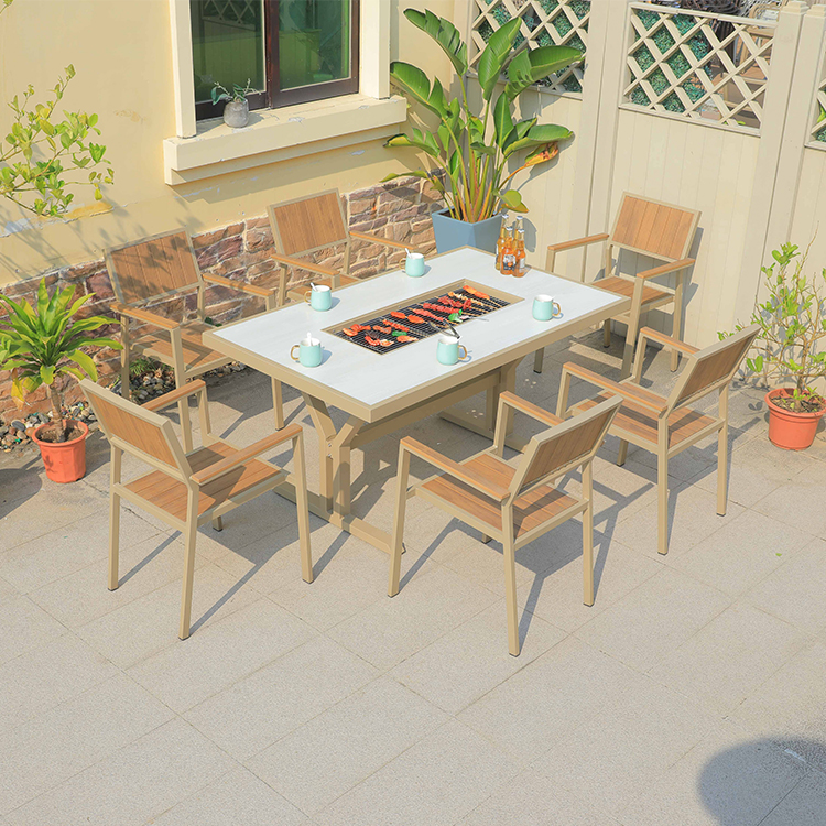 Hot Sale Cast Aluminum Fire Pi - đánh giá và giá Outdoor Furniture With Fire Pit