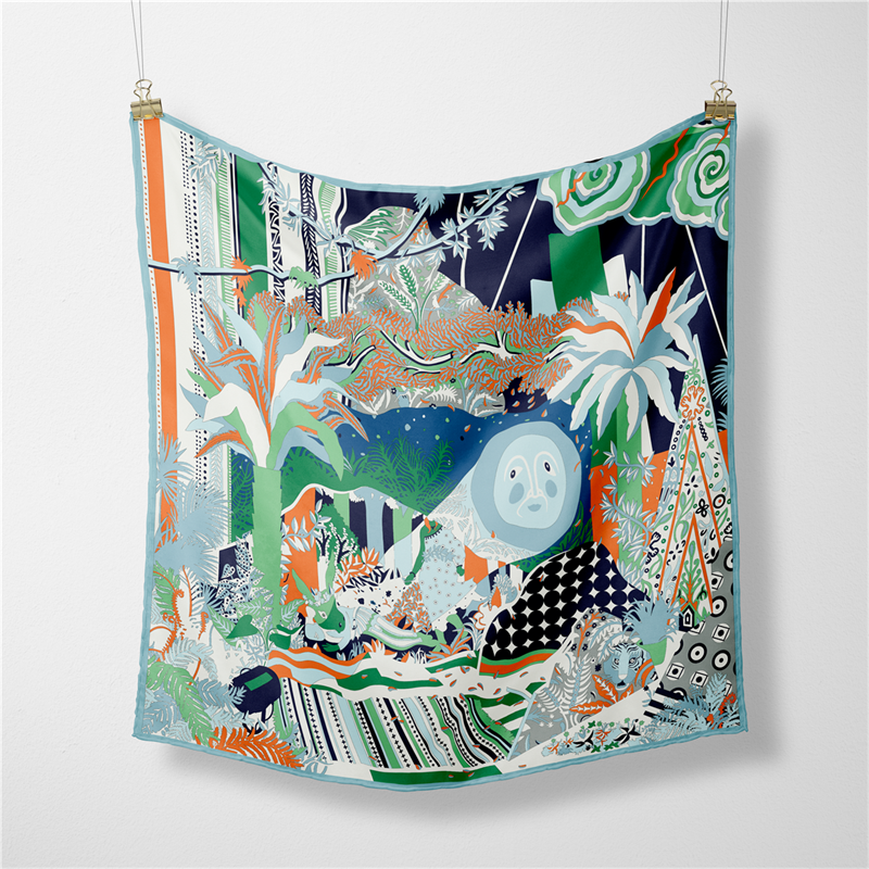 53CM Brand Square Scarf Women  - đánh giá và giá Outdoor Furniture Decor