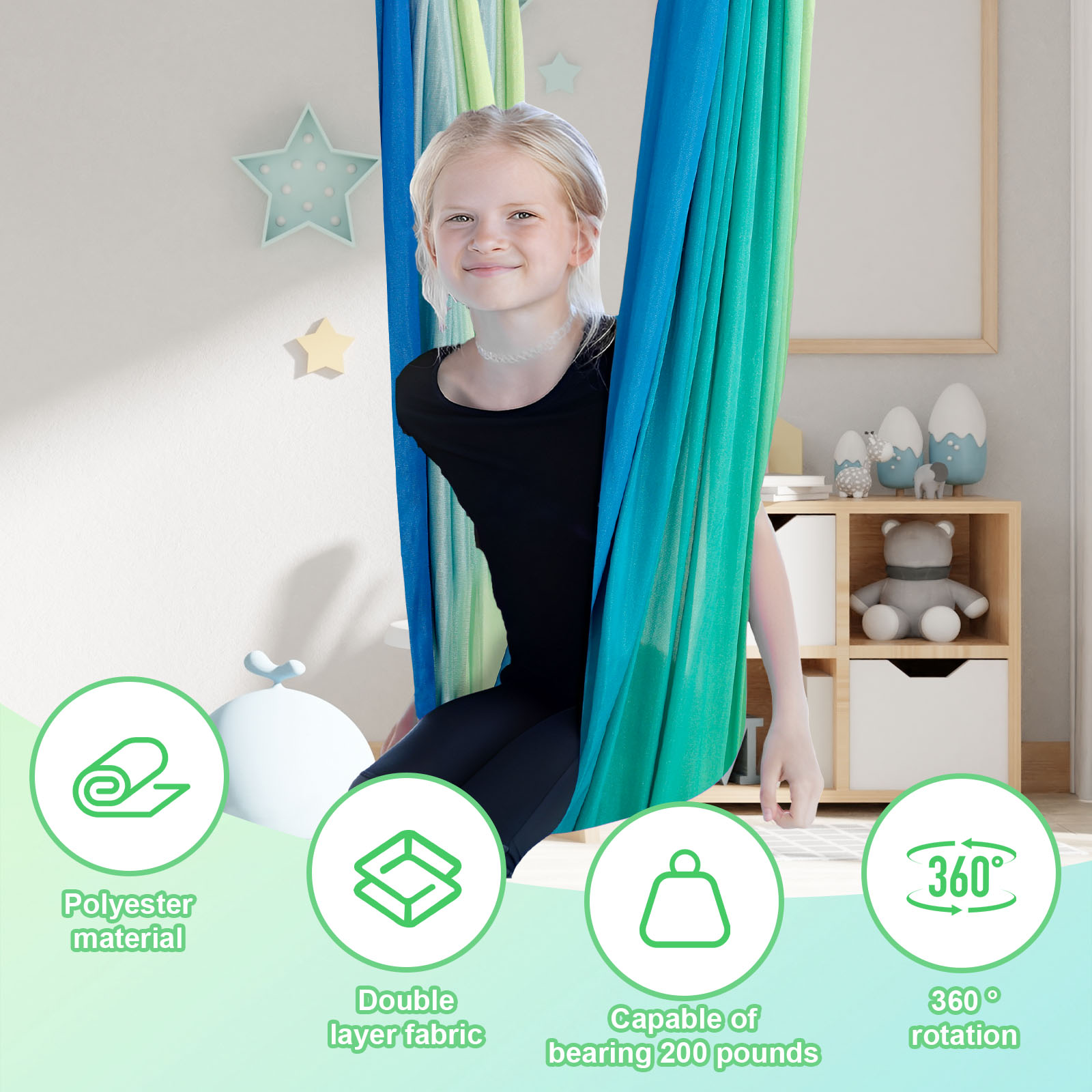 Kids Sensory Swings Double Lay - đánh giá và giá Outdoor Furniture Kids