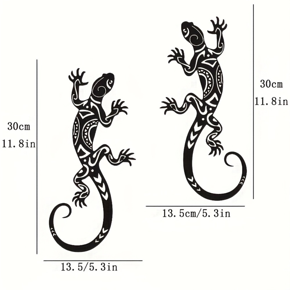 2Pcs Wrought Iron Gecko Wall A - đánh giá và giá Outdoor Furniture Decor