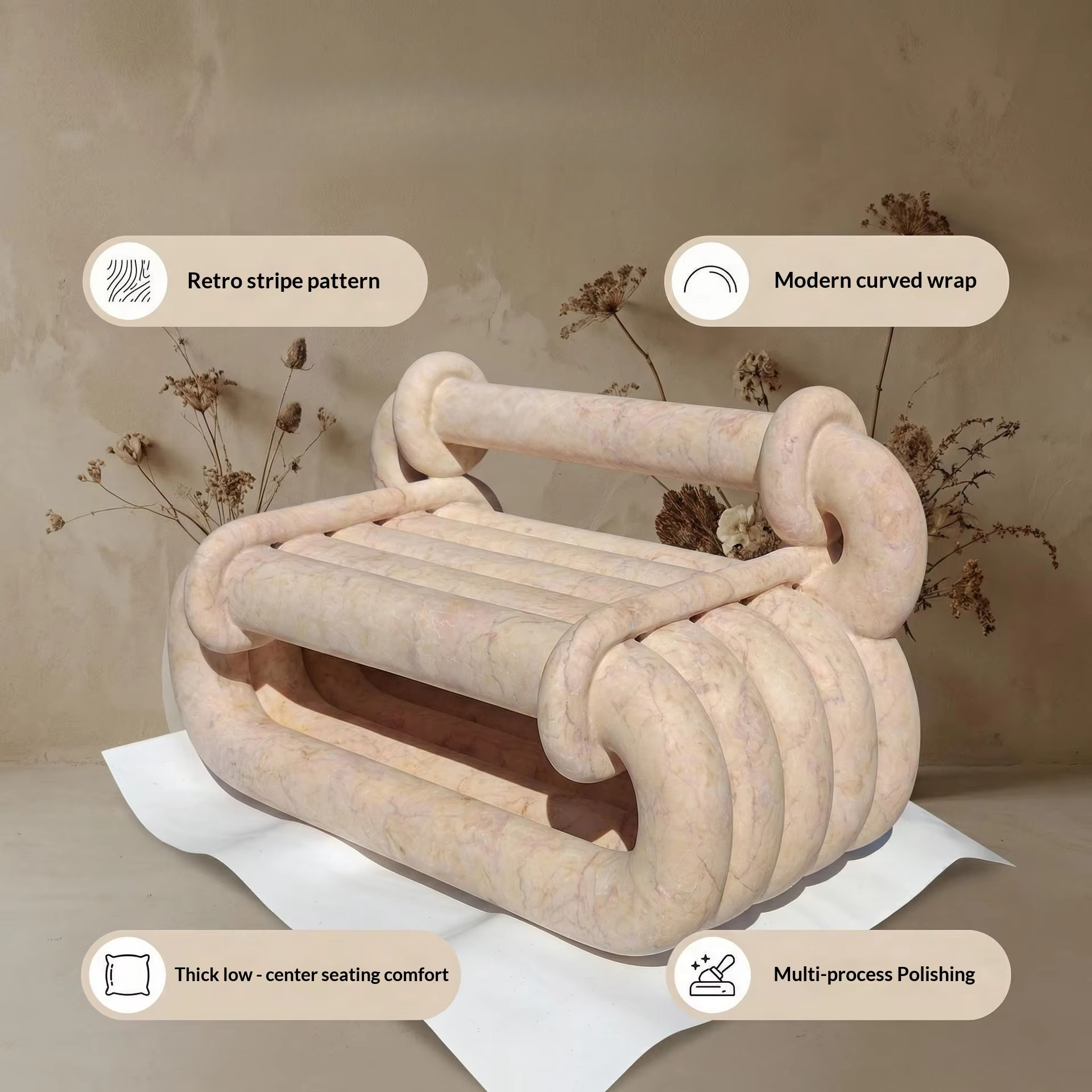 Natural marble polished outdoo - đánh giá và giá Outdoor Furniture Brand