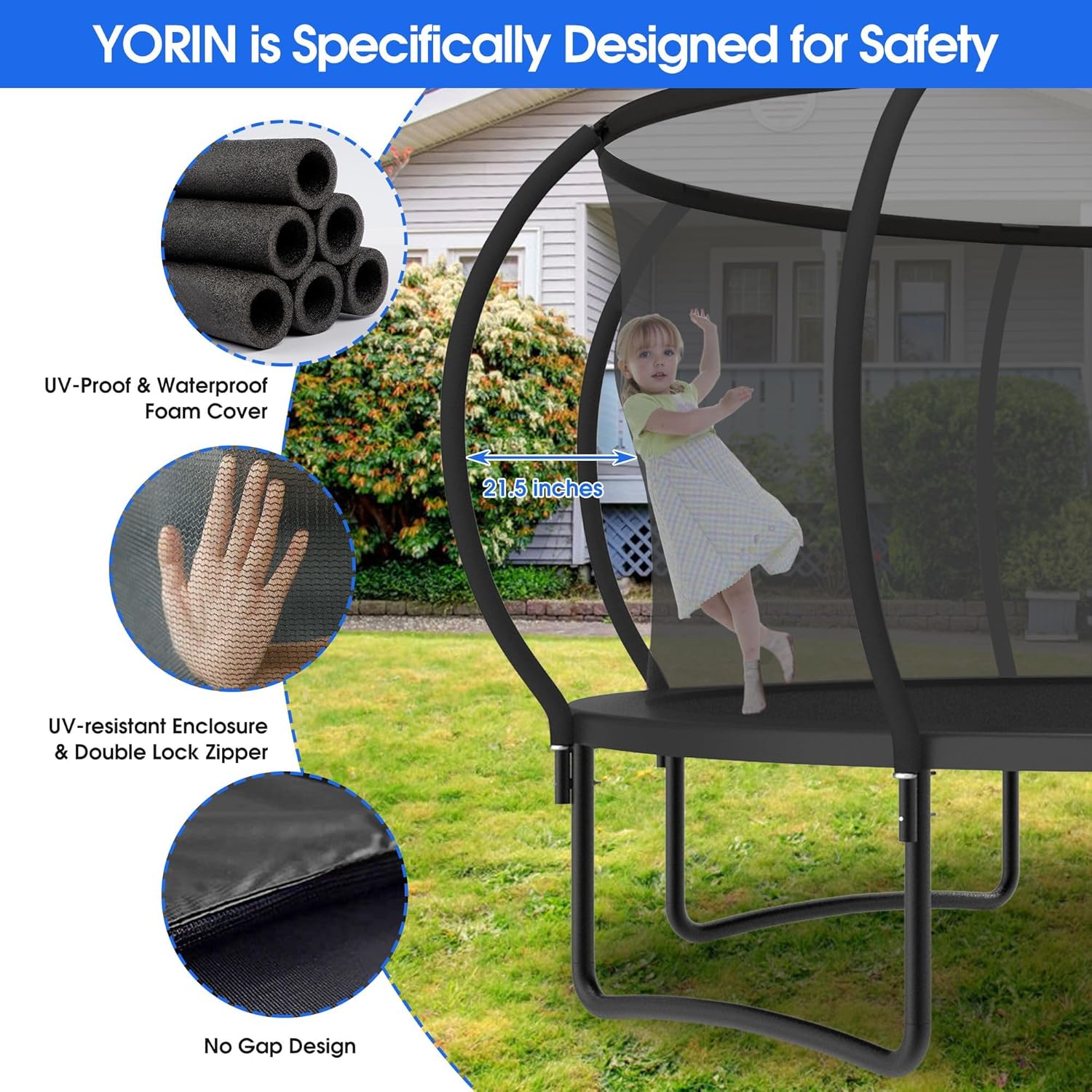 Large Outdoor Trampoline with  - đánh giá và giá Outdoor Furniture Fabric
