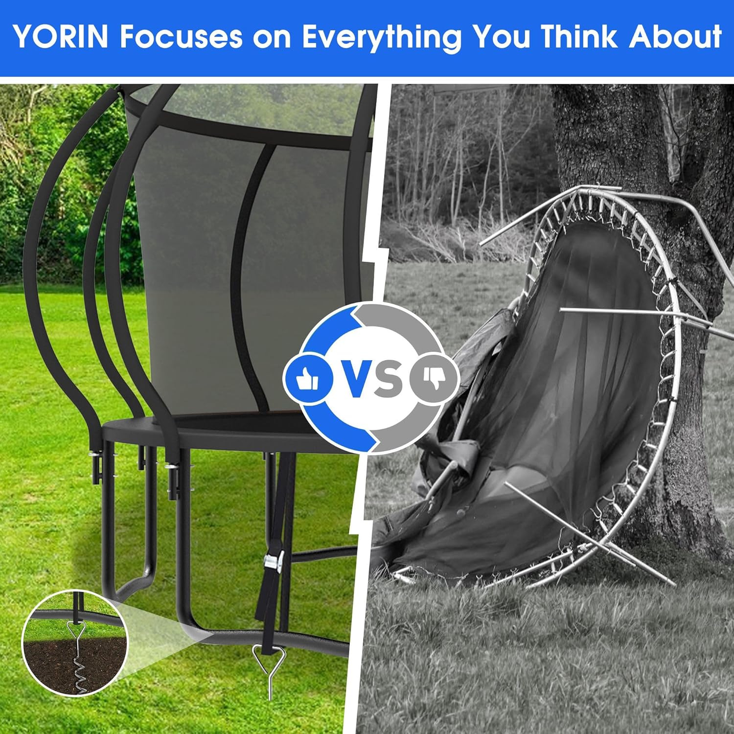Large Outdoor Trampoline with  - đánh giá và giá Outdoor Furniture Fabric