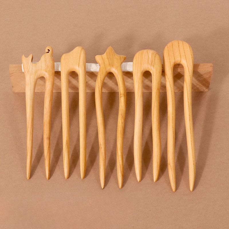 Peach Wood U-shaped Hairpin An - đánh giá và giá Outdoor Furniture Decor