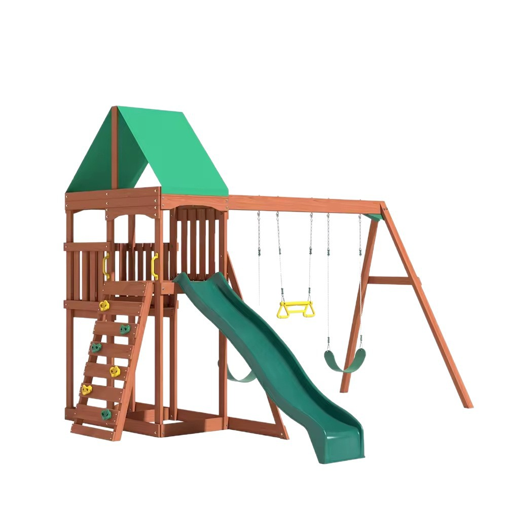 Children Swing Kids Wooden Gar - đánh giá và giá Outdoor Furniture Kids