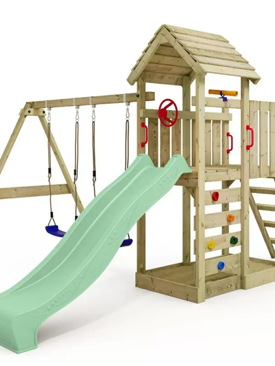 Children Swing Kids Wooden Gar - đánh giá và giá Outdoor Furniture Kids