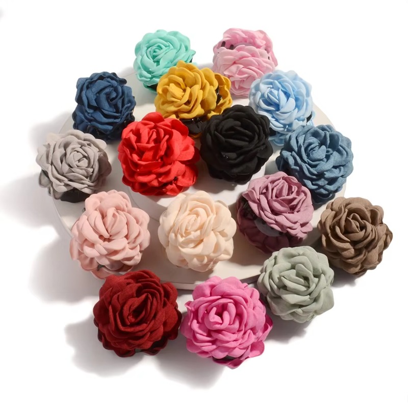 3pcs Cotton Fabric Rose Flower - đánh giá và giá Outdoor Furniture Decor