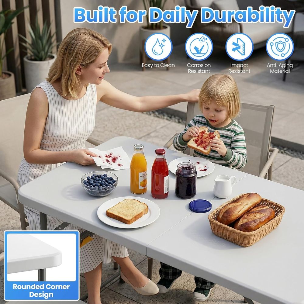 Portable Folding Card Table wi - đánh giá và giá Folding Picnic Table