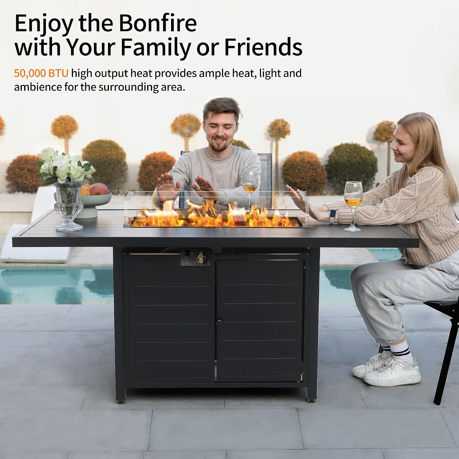 7 Pieces Patio Furniture Set w - đánh giá và giá Outdoor Furniture With Fire Pit