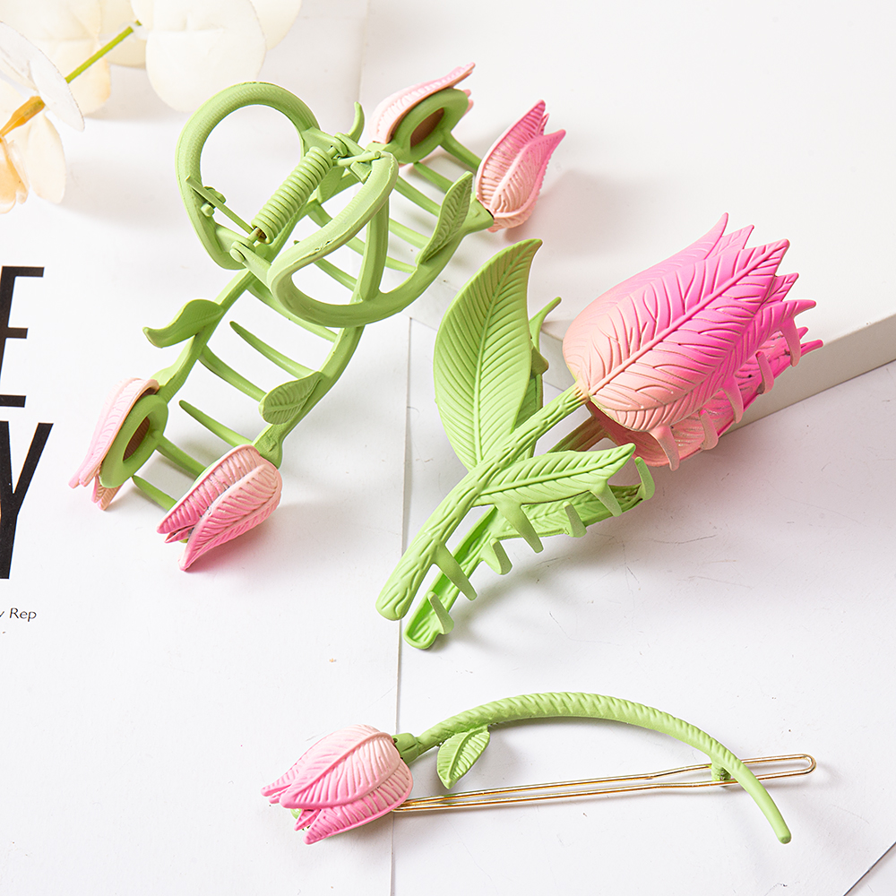 Women Tulip Flower Hair Claw C - đánh giá và giá Outdoor Furniture Decor