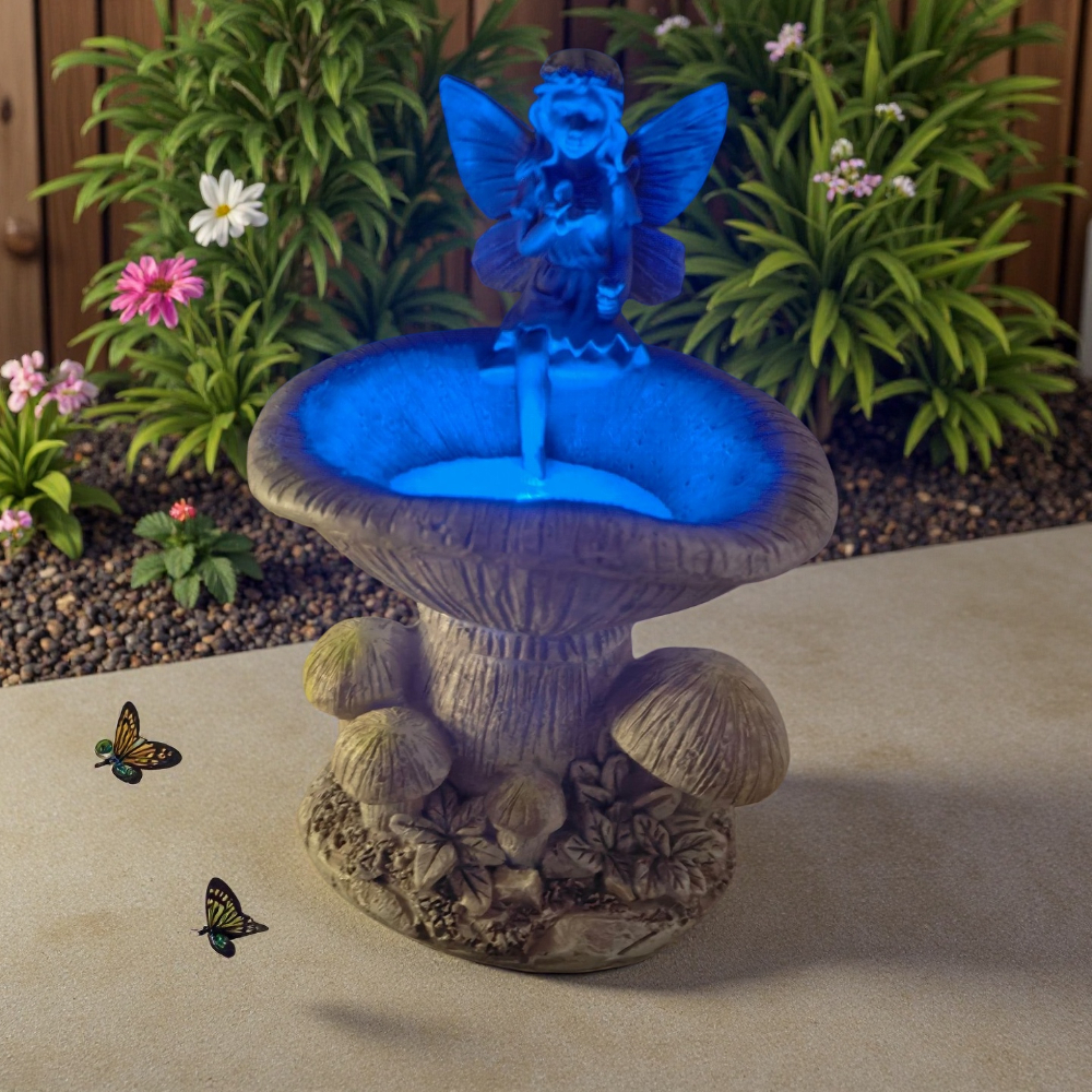 Creative Flower Fairy Solar Ni - đánh giá và giá Outdoor Furniture Decor