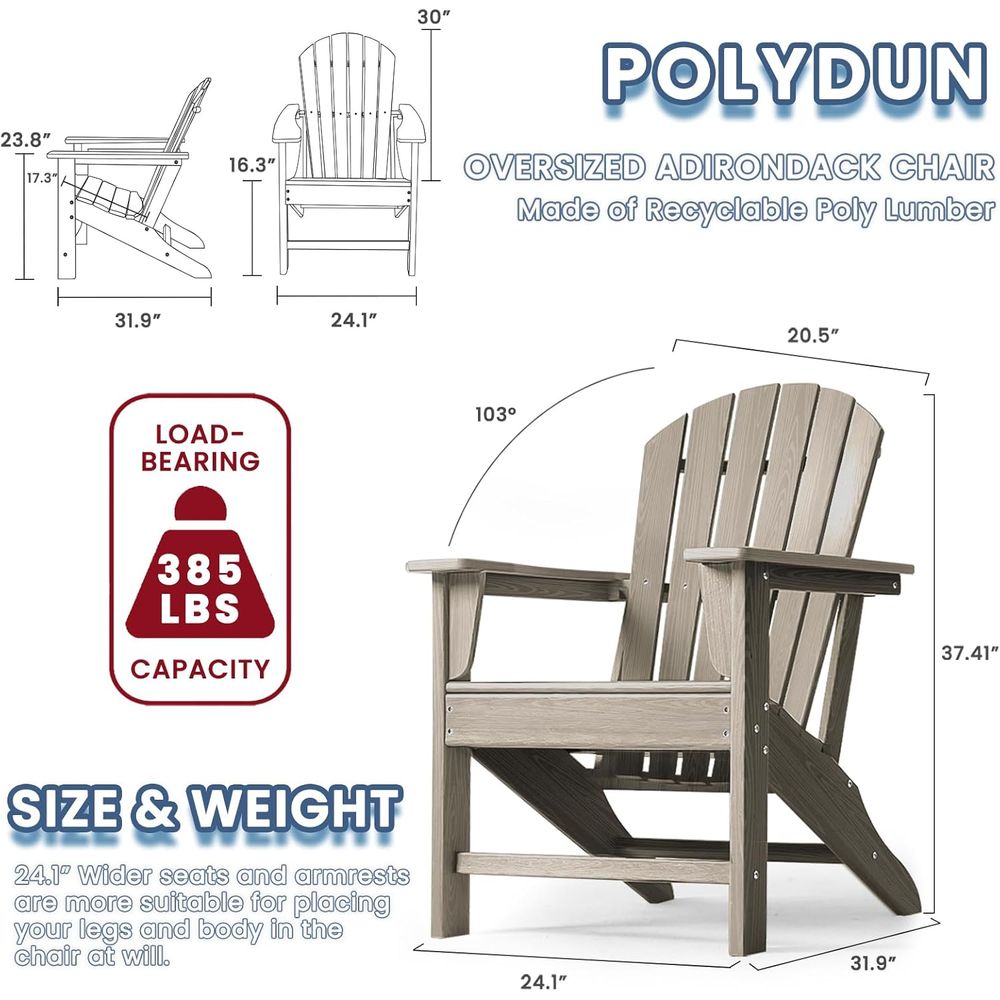 4-Piece Poly Lumber Patio Chai - đánh giá và giá Outdoor Furniture With Fire Pit
