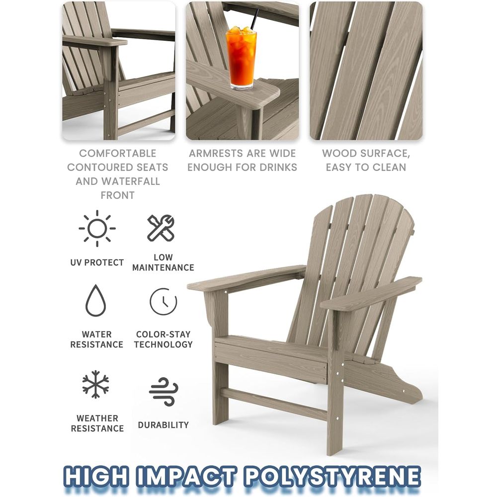 4-Piece Poly Lumber Patio Chai - đánh giá và giá Outdoor Furniture With Fire Pit