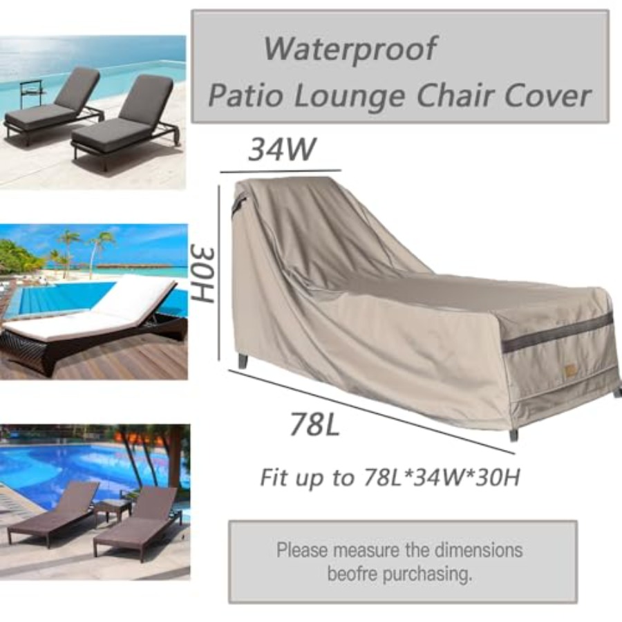 Patio Chaise Lounge Cover Wate - đánh giá và giá Outdoor Furniture Sofa