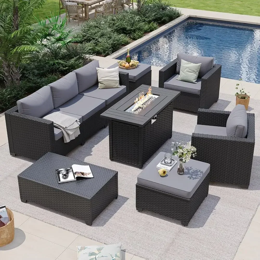 7-Piece Outdoor Patio Furnitur - đánh giá và giá Outdoor Furniture With Fire Pit