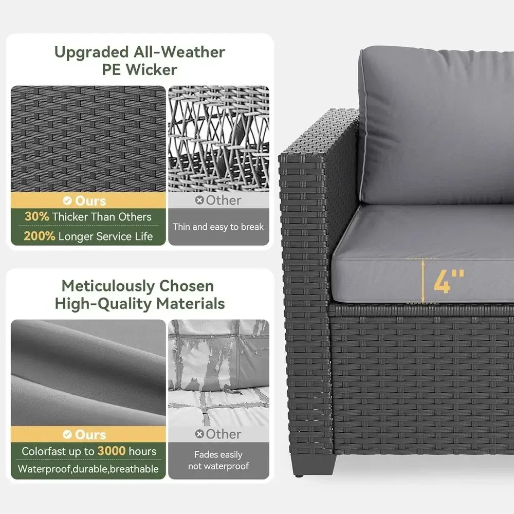 7-Piece Outdoor Patio Furnitur - đánh giá và giá Outdoor Furniture With Fire Pit