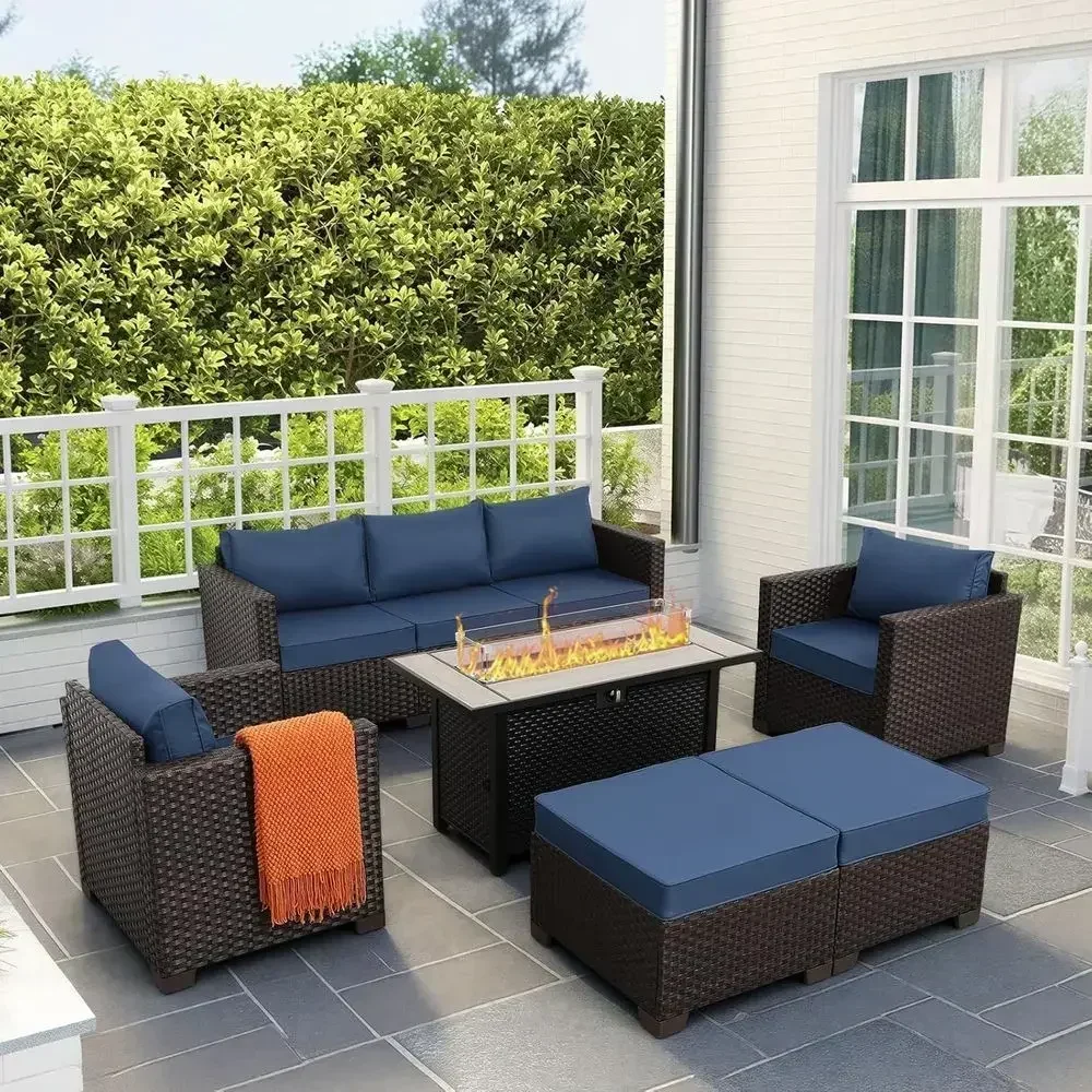 6-Piece Outdoor Patio Furnitur - đánh giá và giá Outdoor Furniture With Fire Pit