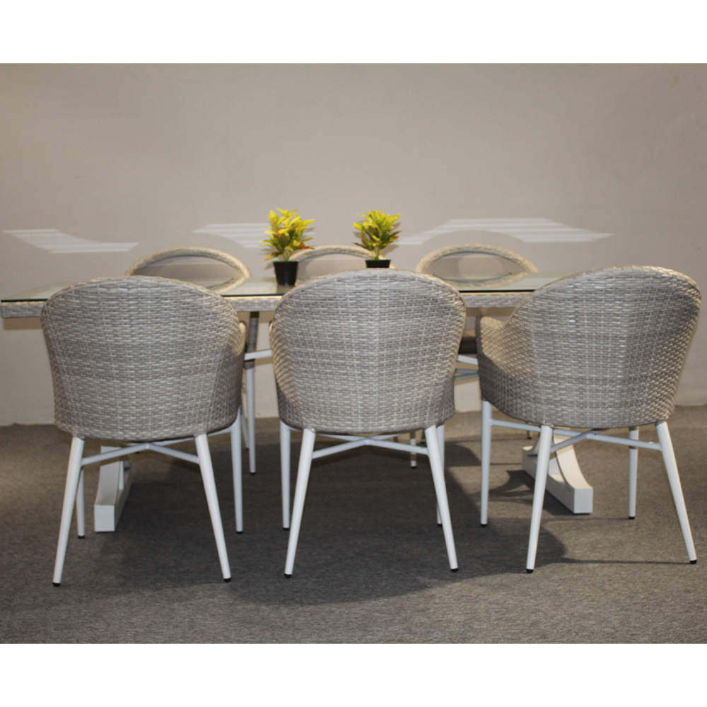 Discount 7 Pieces Luxury PE Ra - đánh giá và giá Outdoor Furniture Factory