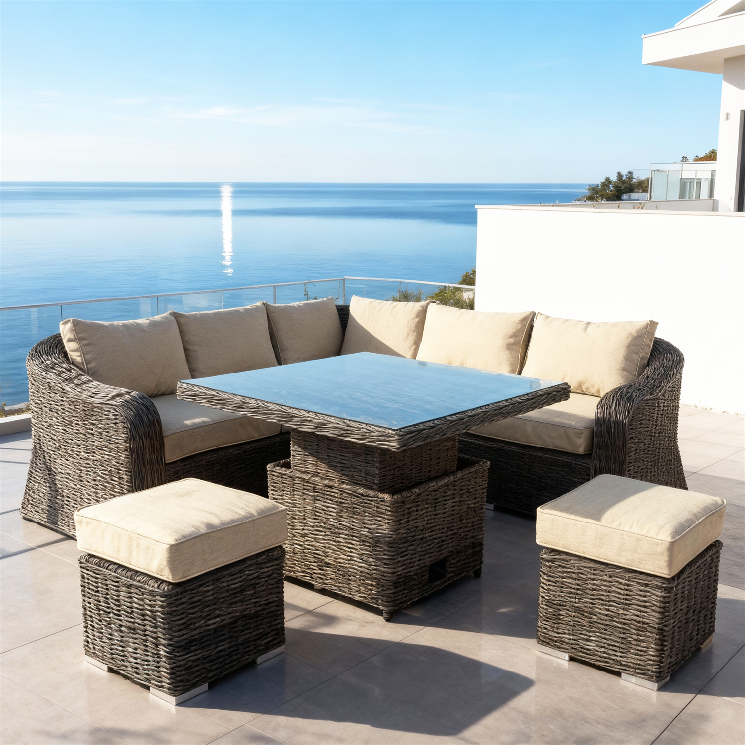 Multifunctional Rattan Sofa Se - đánh giá và giá Outdoor Furniture Factory